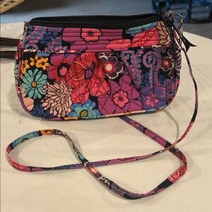 Vera Bradley Pink Multi Quilted Floral Crossbody